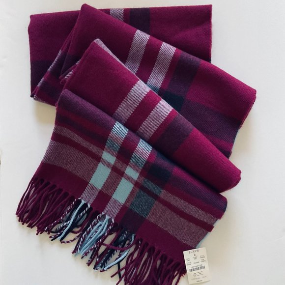 J. CREW Women's Plaid Wrap NWT - Picture 3 of 5